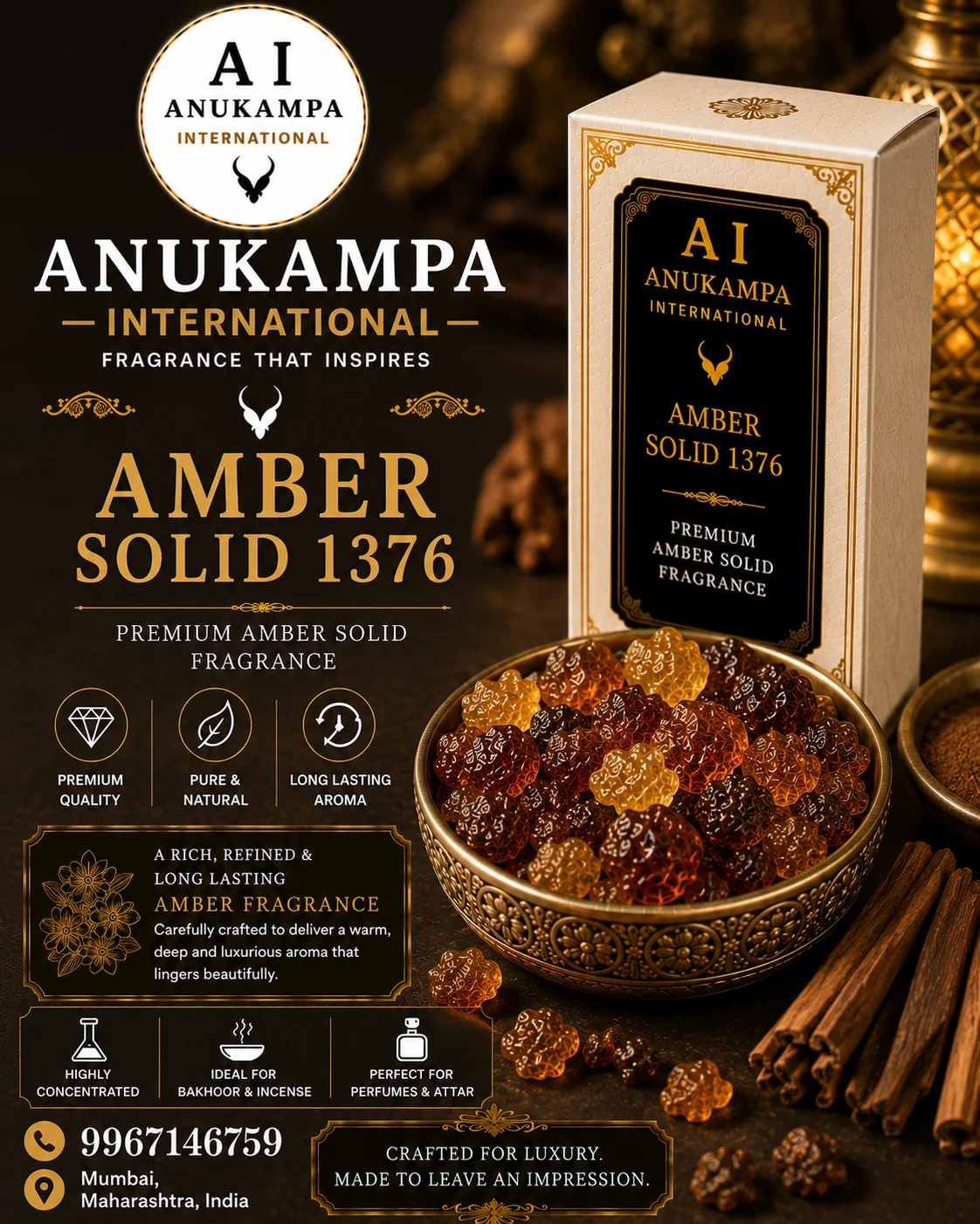 Amber Solid 001 — Amber Solid fragrance oil