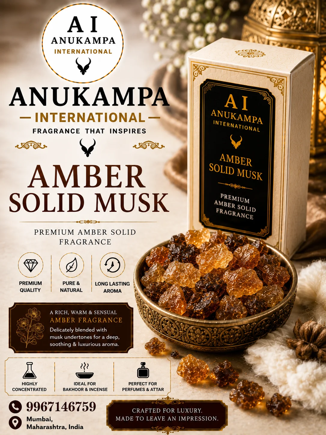 Amber Solid Musk — Amber Solid fragrance oil