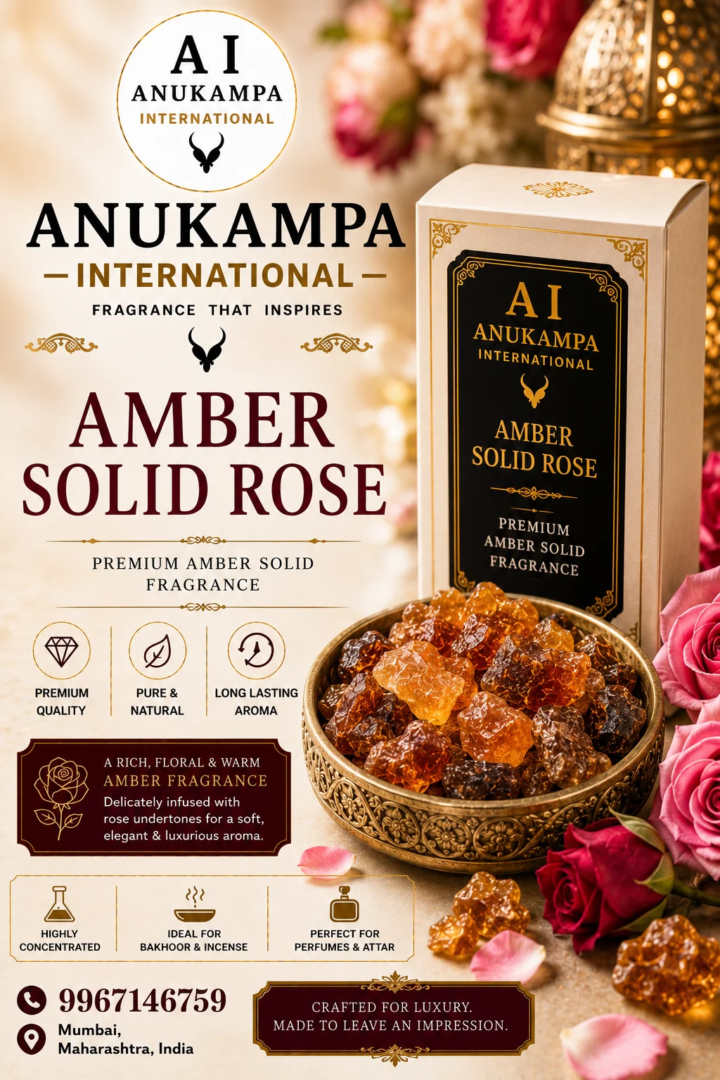 Amber Solid Rose — Amber Solid fragrance oil