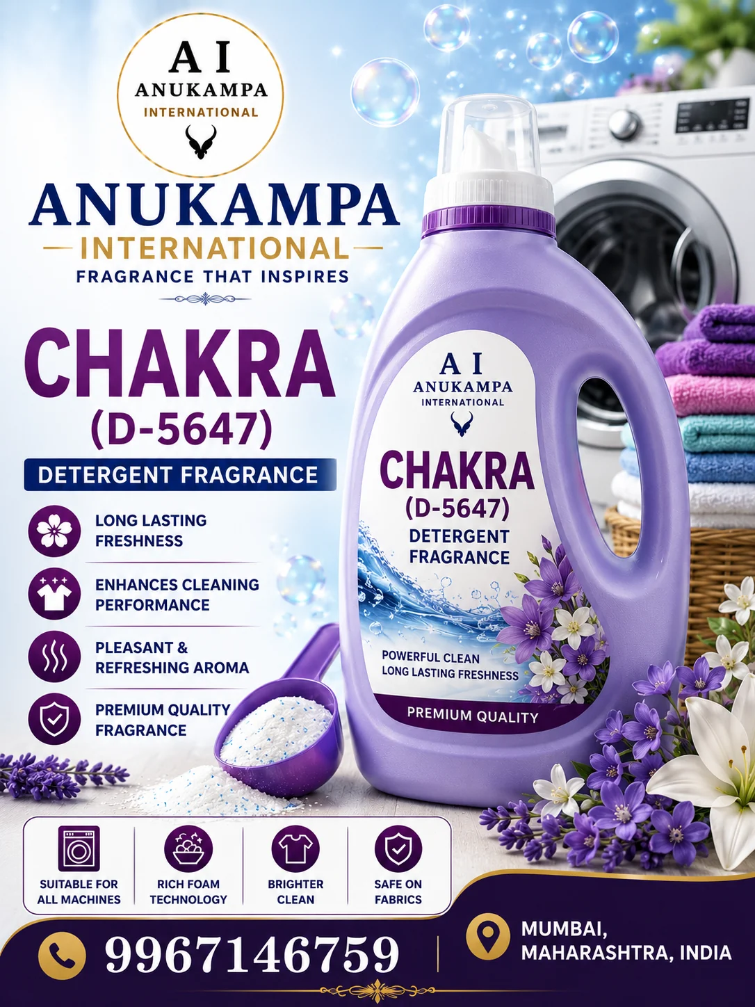 Chakra D 5647 — Detergent Fragrances fragrance oil