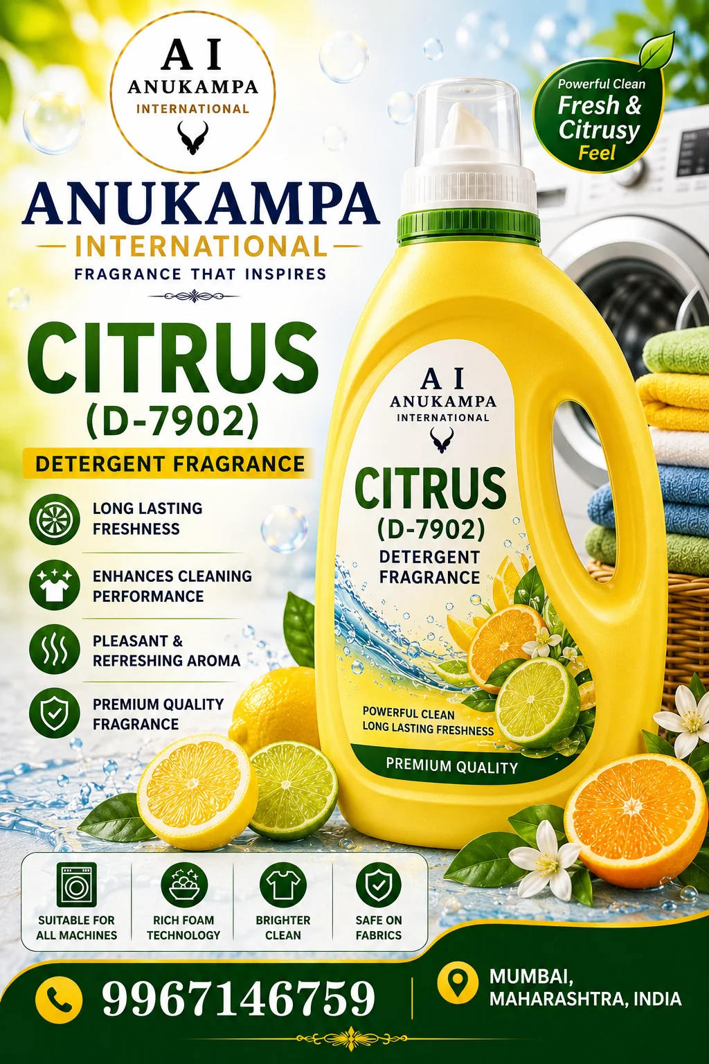Citrus D 7902 — Detergent Fragrances fragrance oil