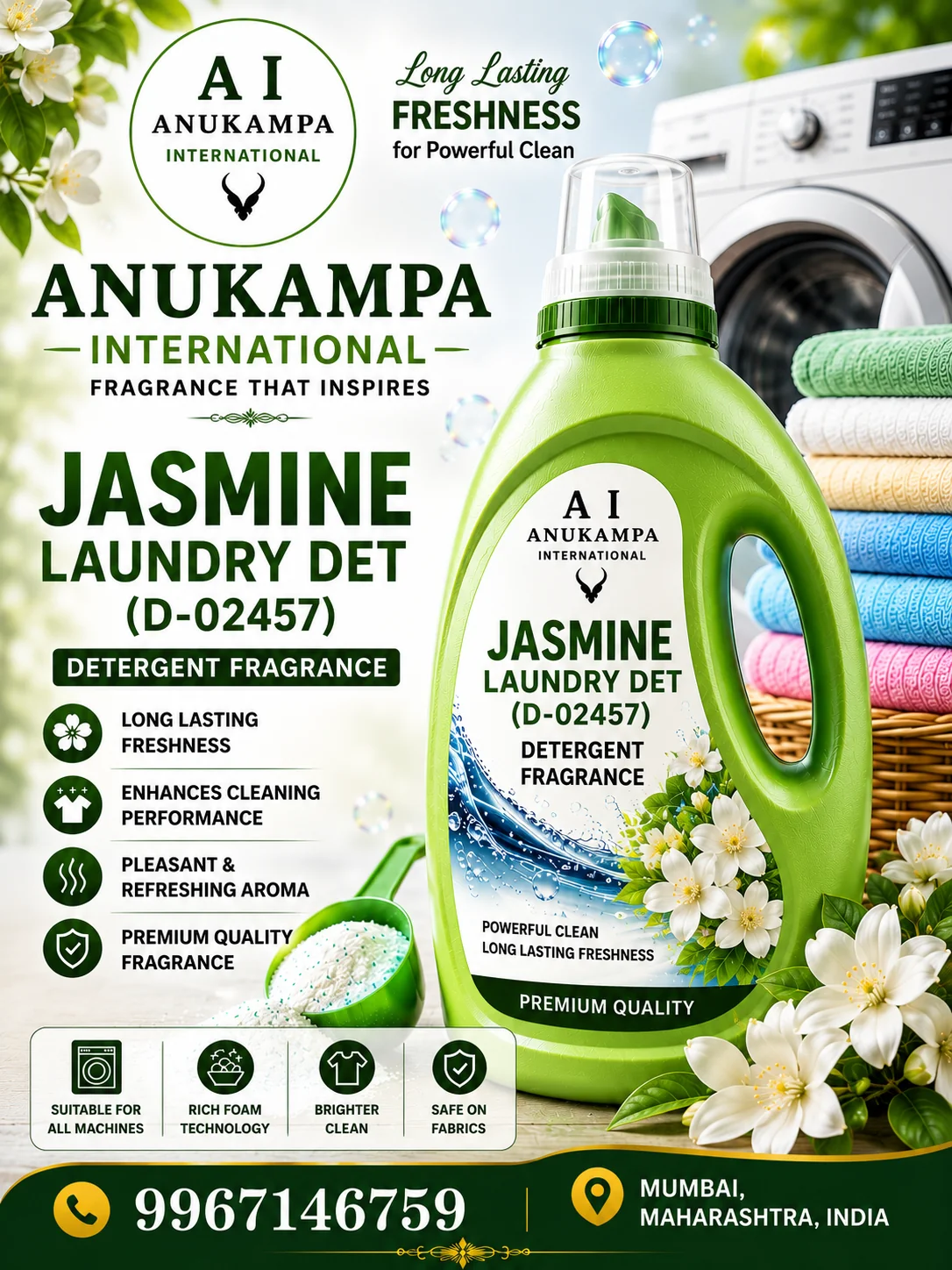 Jasmine Laundry Det D 02457 — Detergent Fragrances fragrance oil