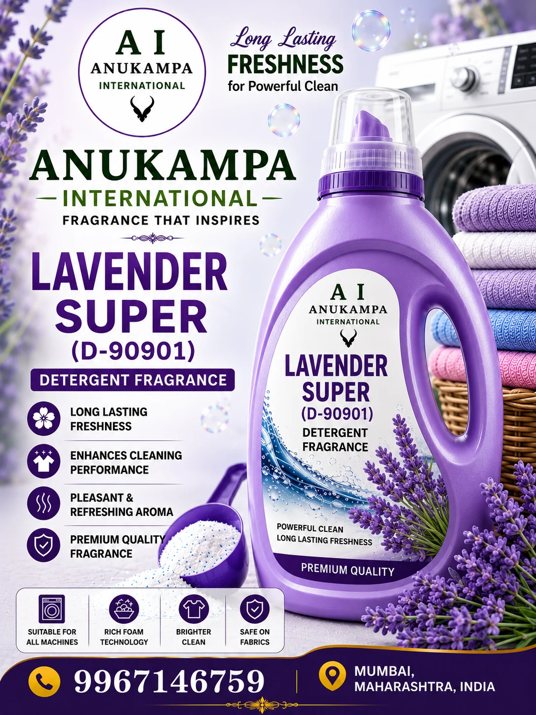 Lavender Super D 90901 — Detergent Fragrances fragrance oil