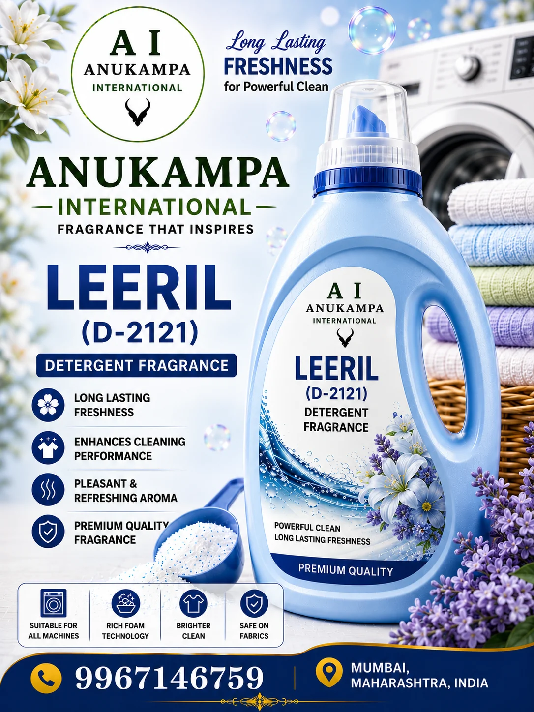 Leeril D 2121 — Detergent Fragrances fragrance oil