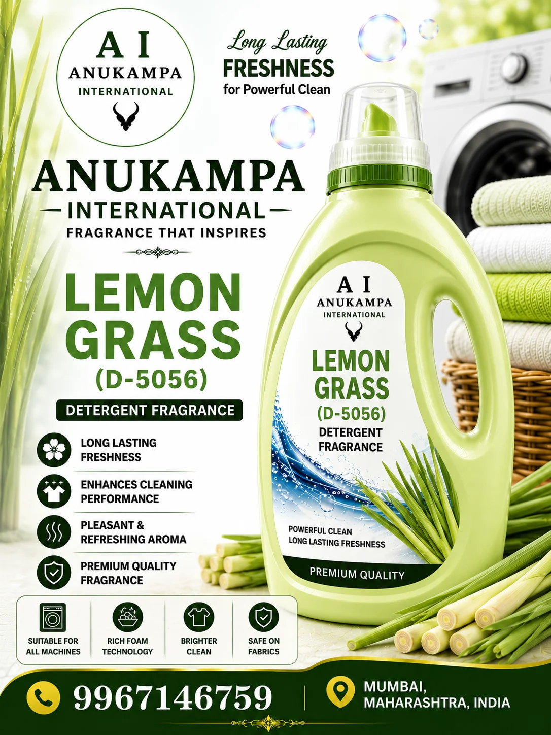 Lemon Grass D 5056 — Detergent Fragrances fragrance oil