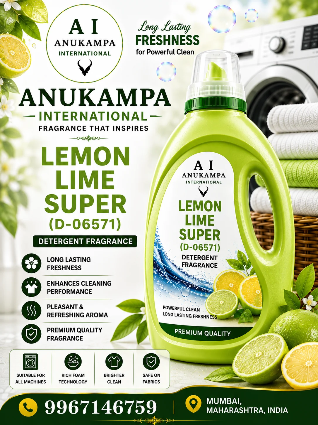 Lemon Lime Super D 06571 — Detergent Fragrances fragrance oil