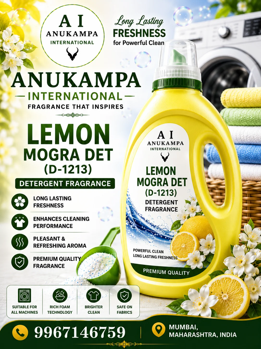 Lemon Mogra Det D 1213 — Detergent Fragrances fragrance oil