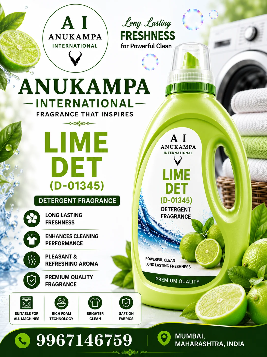 Lime Det D 01345 — Detergent Fragrances fragrance oil