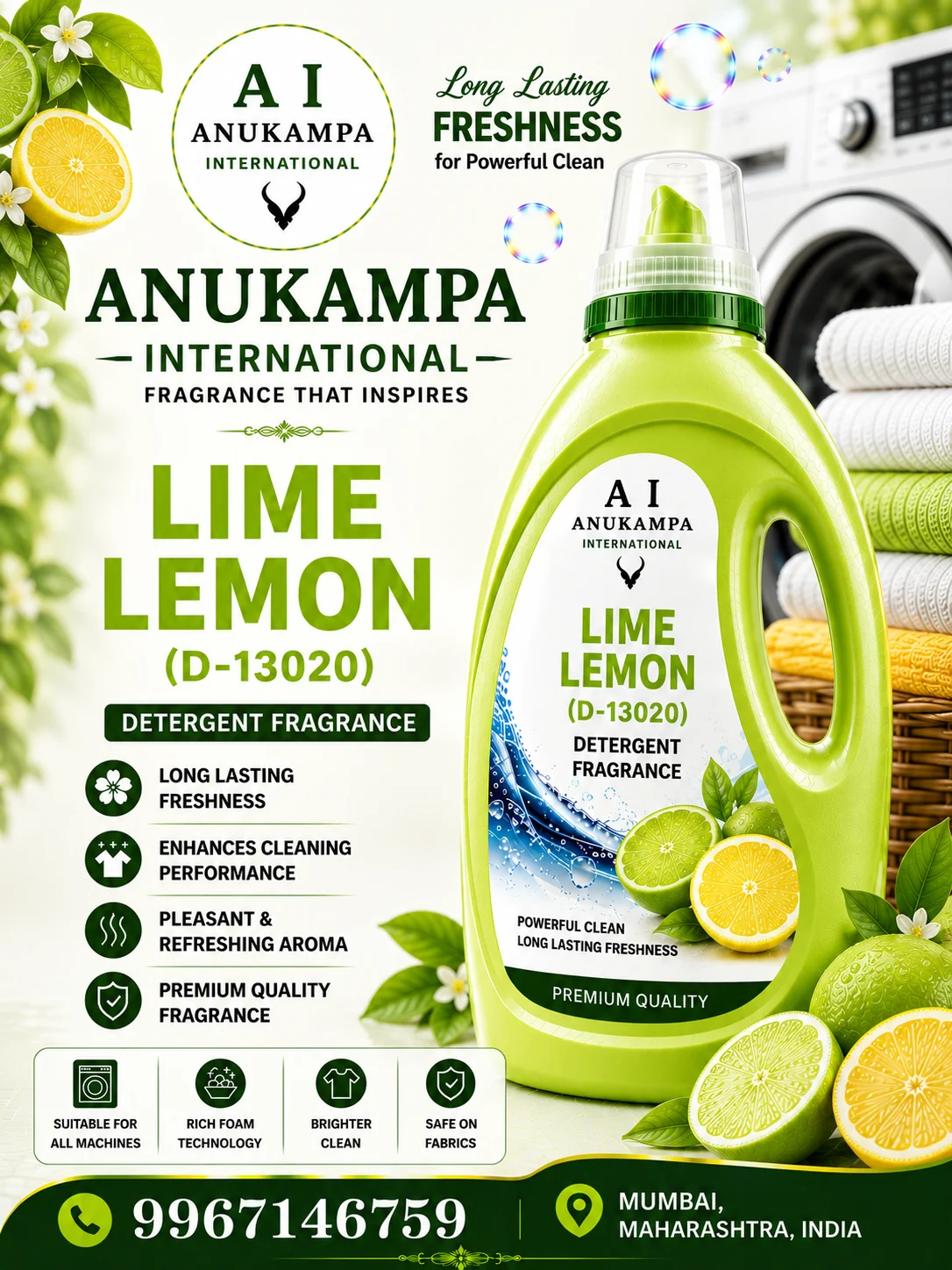 Lime Lemon D 13020 — Detergent Fragrances fragrance oil