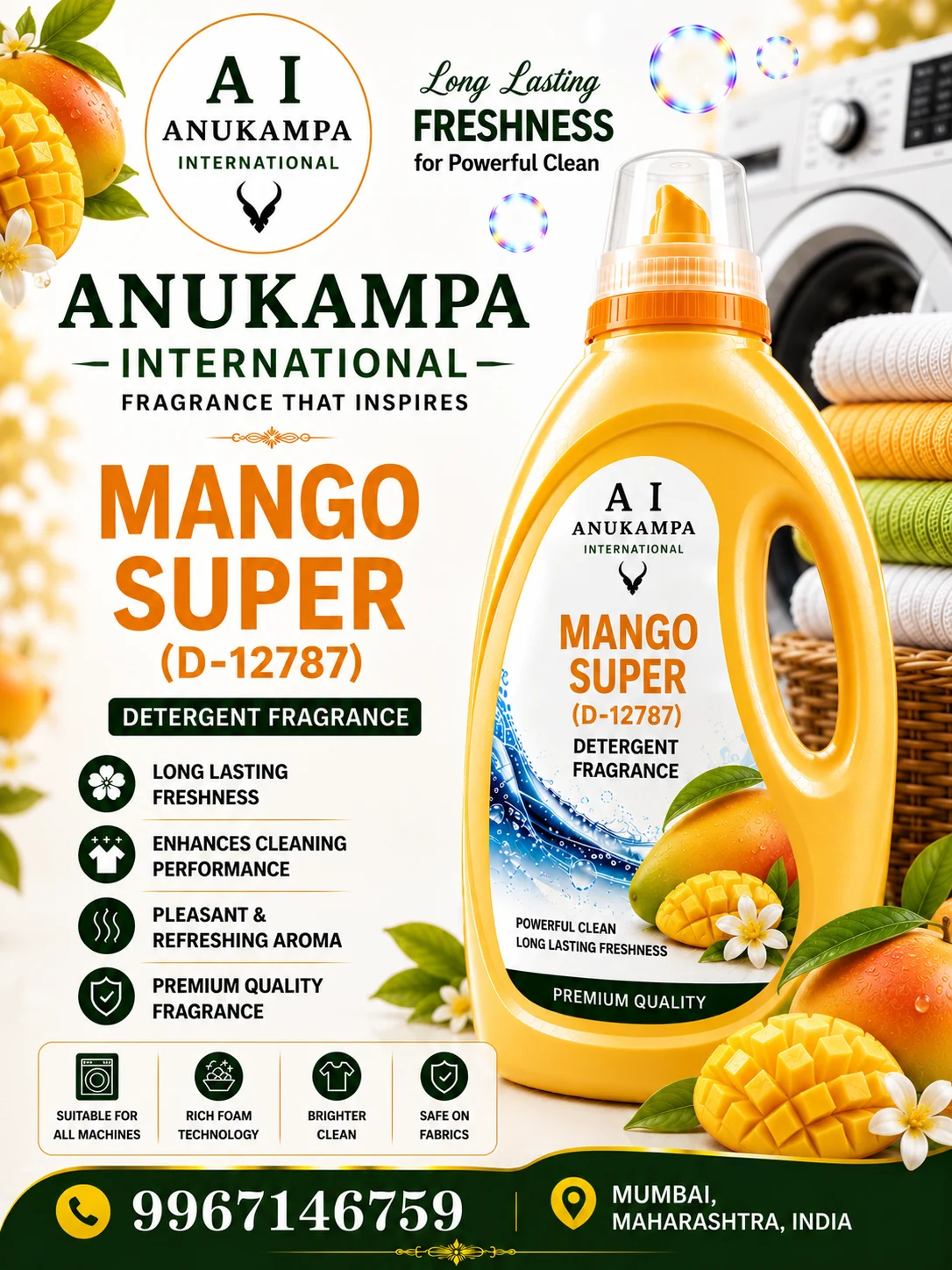 Mango Super D 12787 — Detergent Fragrances fragrance oil