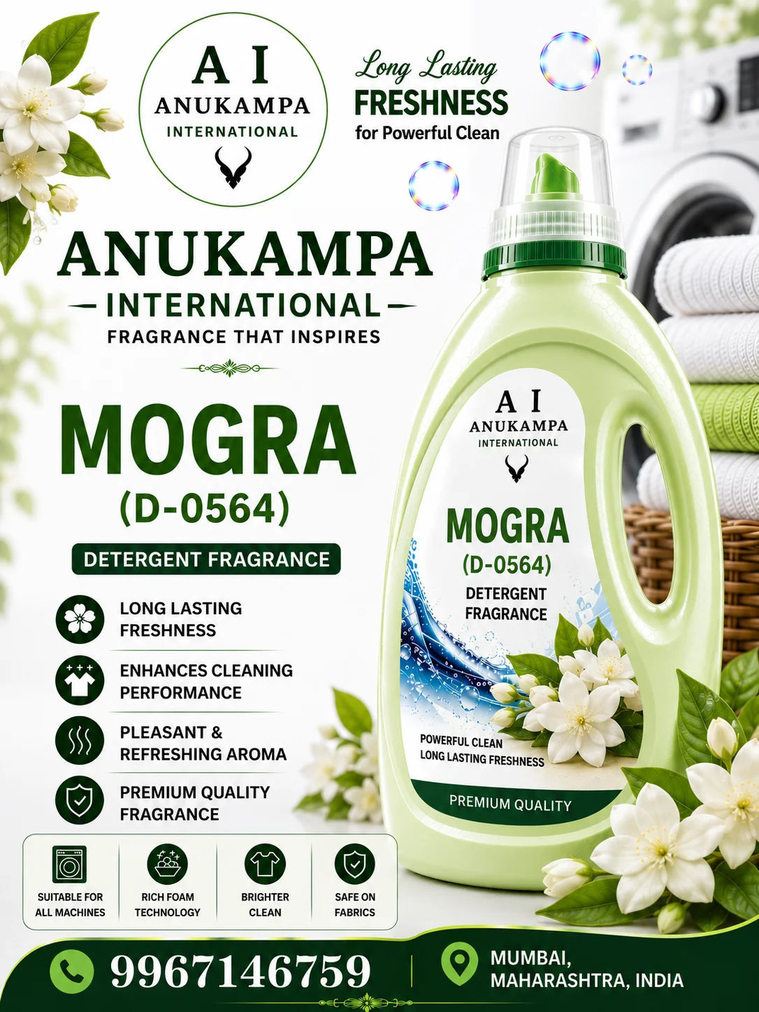 Mogra D 0564 — Detergent Fragrances fragrance oil