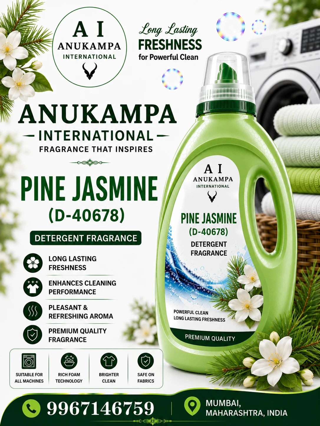 Pine Jasmine D 40678 — Detergent Fragrances fragrance oil