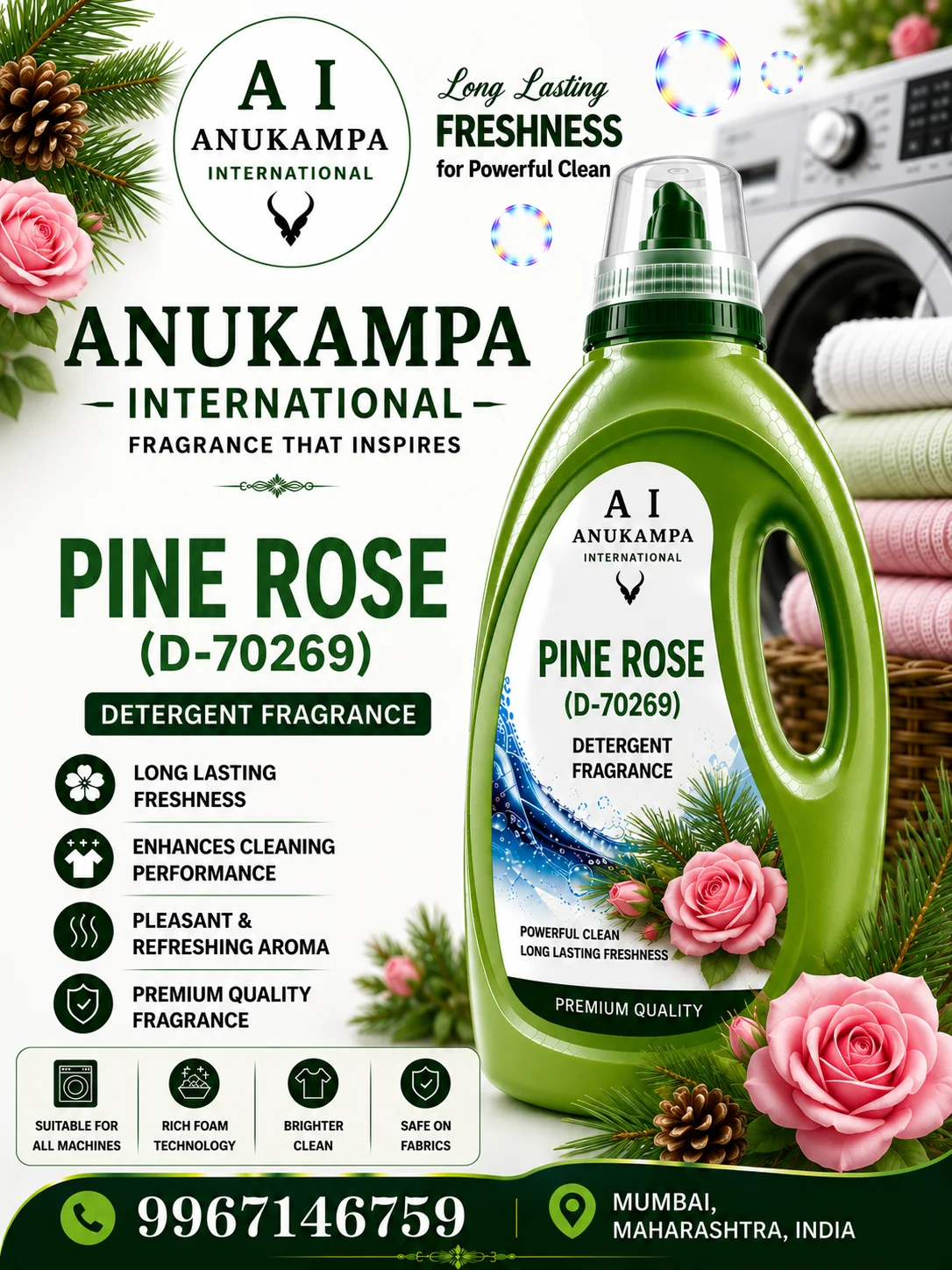 Pine Rose D 70269 — Detergent Fragrances fragrance oil