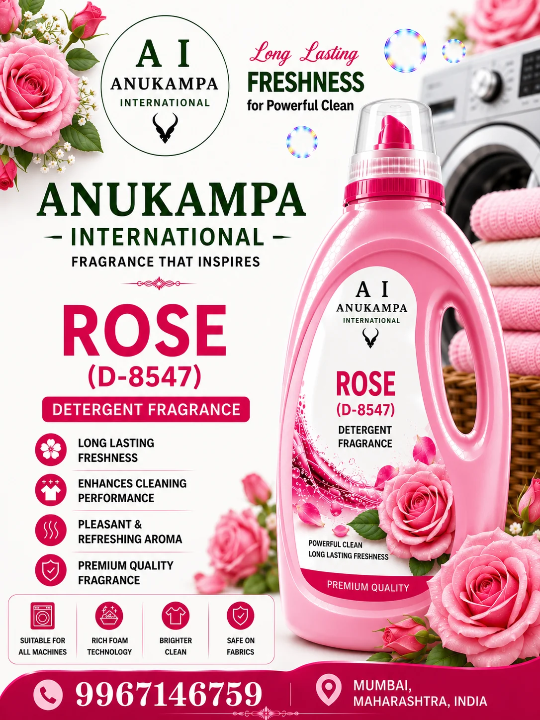 Rose D 8547 — Detergent Fragrances fragrance oil