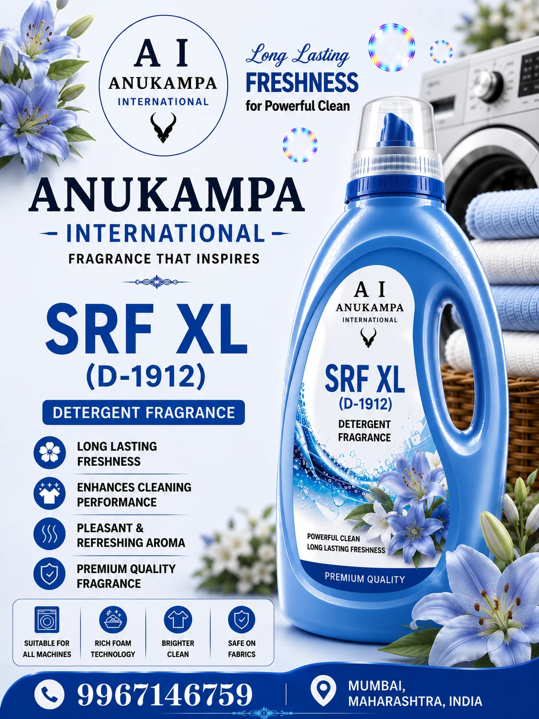 Srf Xl D 1912 — Detergent Fragrances fragrance oil