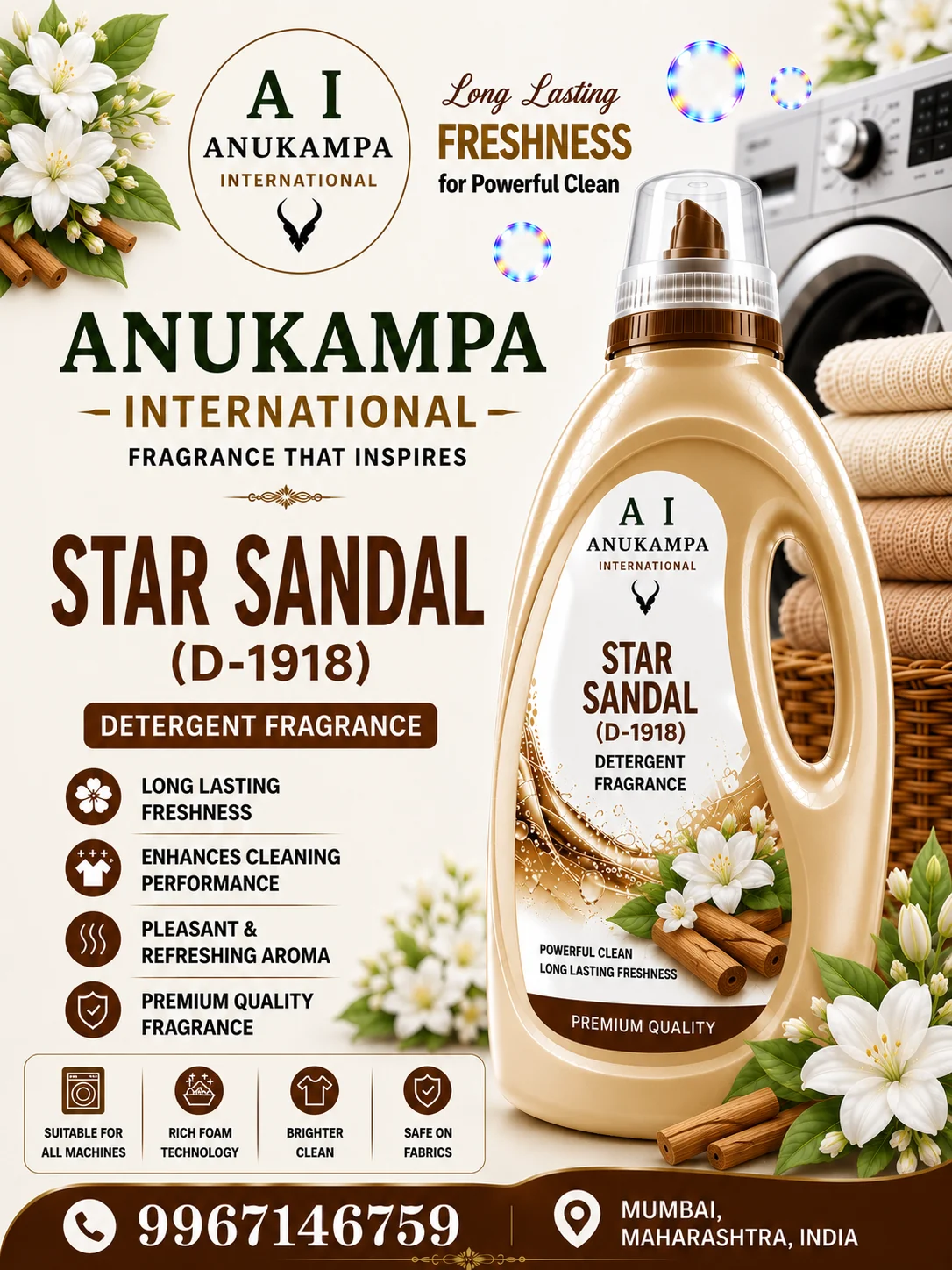 Star Sandal D 1918 — Detergent Fragrances fragrance oil