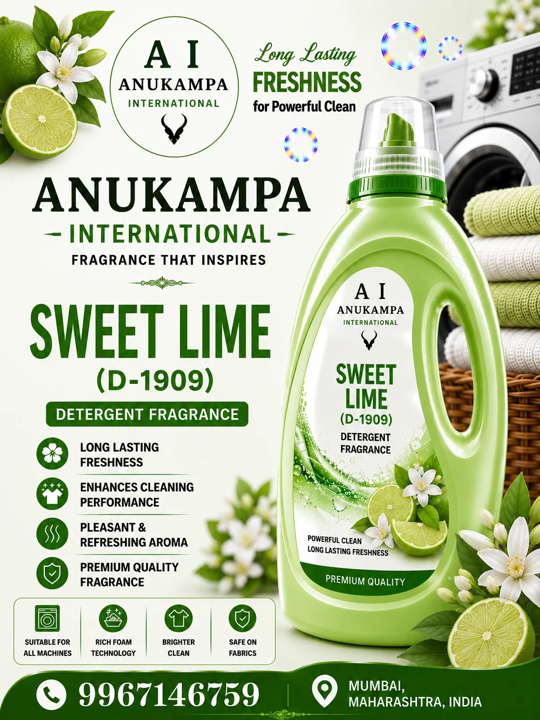 Sweet Lime D 1909 — Detergent Fragrances fragrance oil