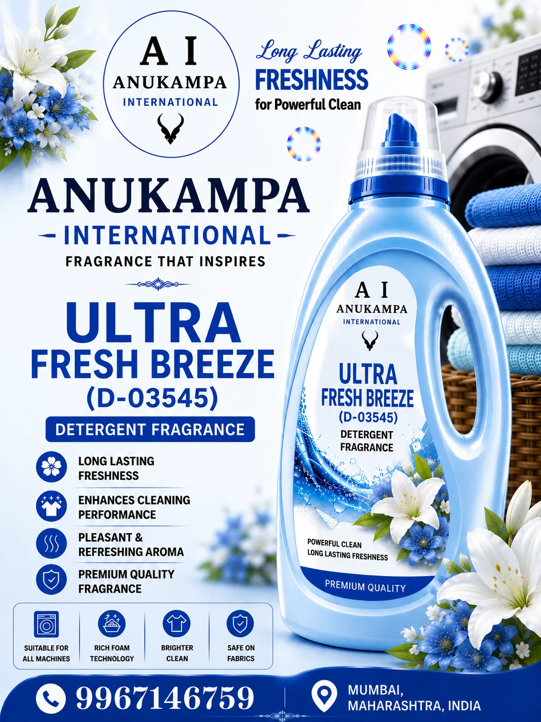 Ultra Fresh Breeze D 03545 — Detergent Fragrances fragrance oil