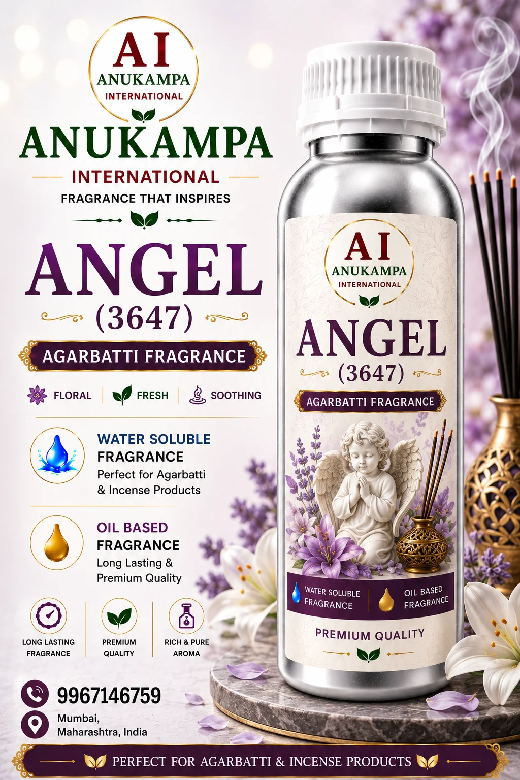 Angel 3647 — Incense & Agarbatti Fragrances fragrance oil