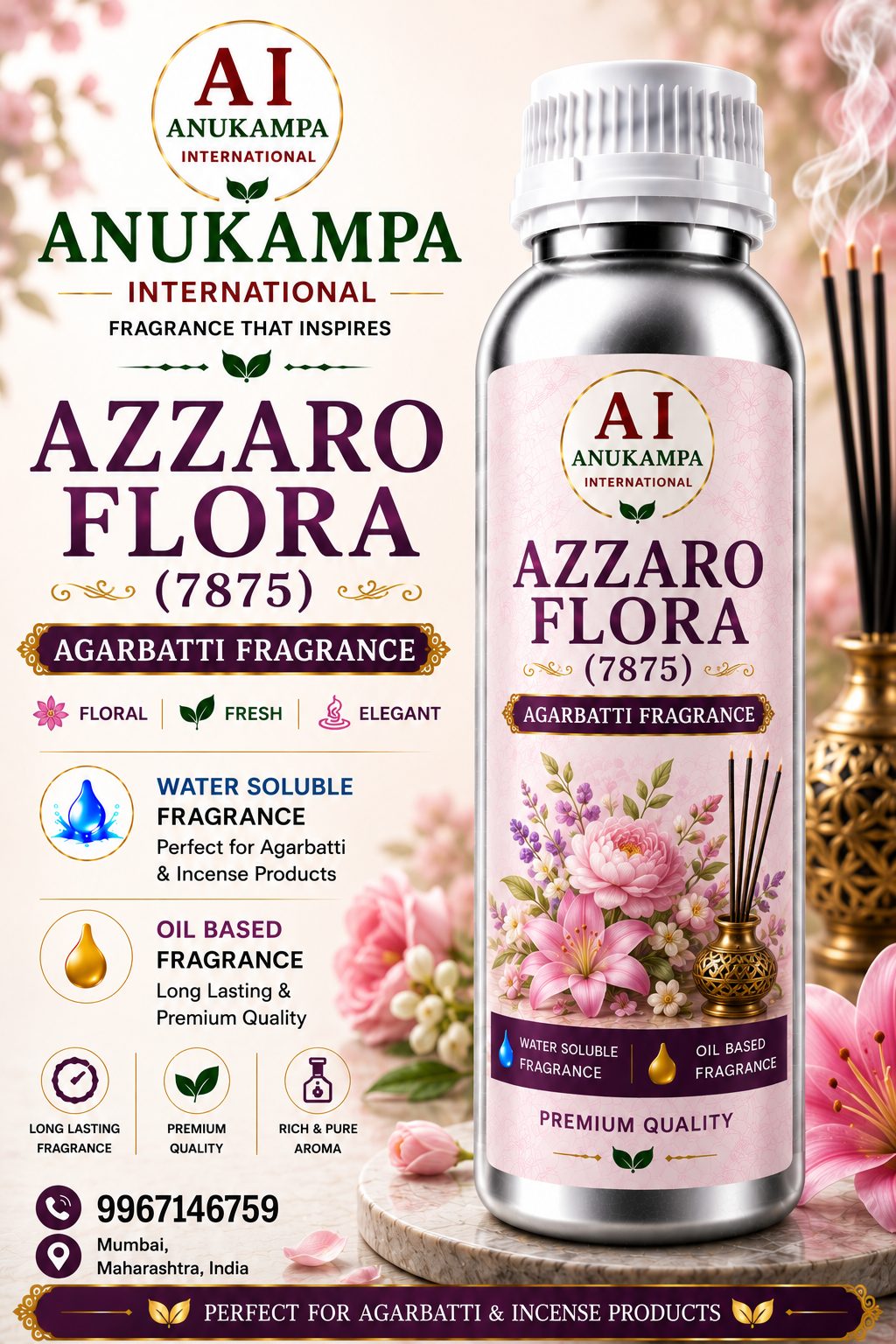 Azzaro Flora 7875 — Incense & Agarbatti Fragrances fragrance oil
