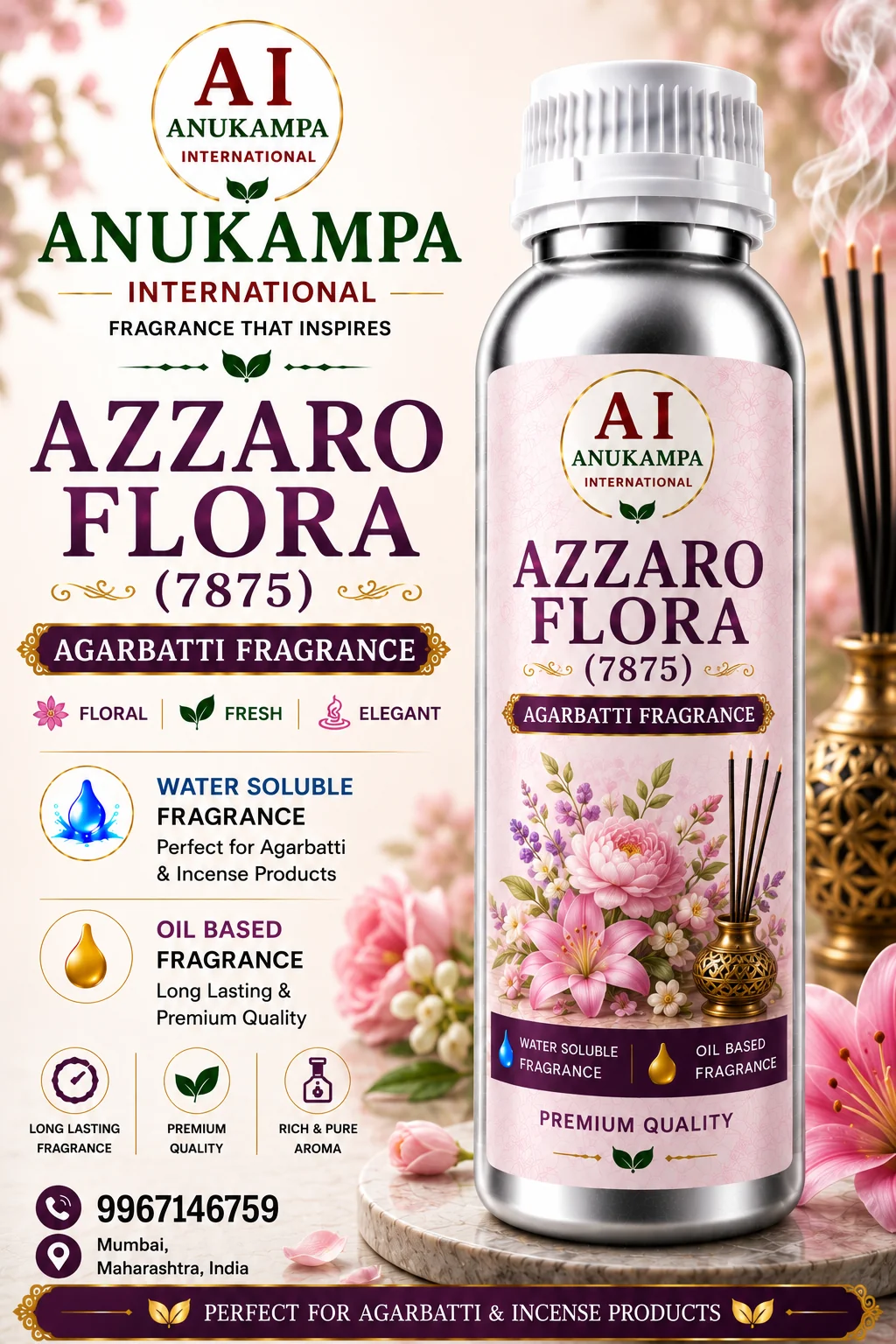 Azzaro Flora 7875 — Incense & Agarbatti Fragrances fragrance oil