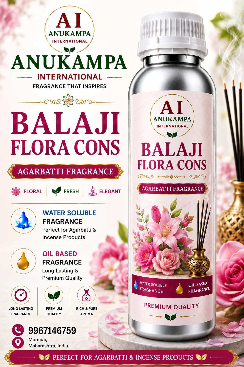Balaji Flora Cons — Incense & Agarbatti Fragrances fragrance oil