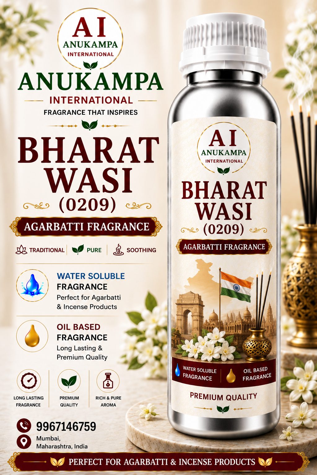 Bharat Wasi 0209 — Incense & Agarbatti Fragrances fragrance oil