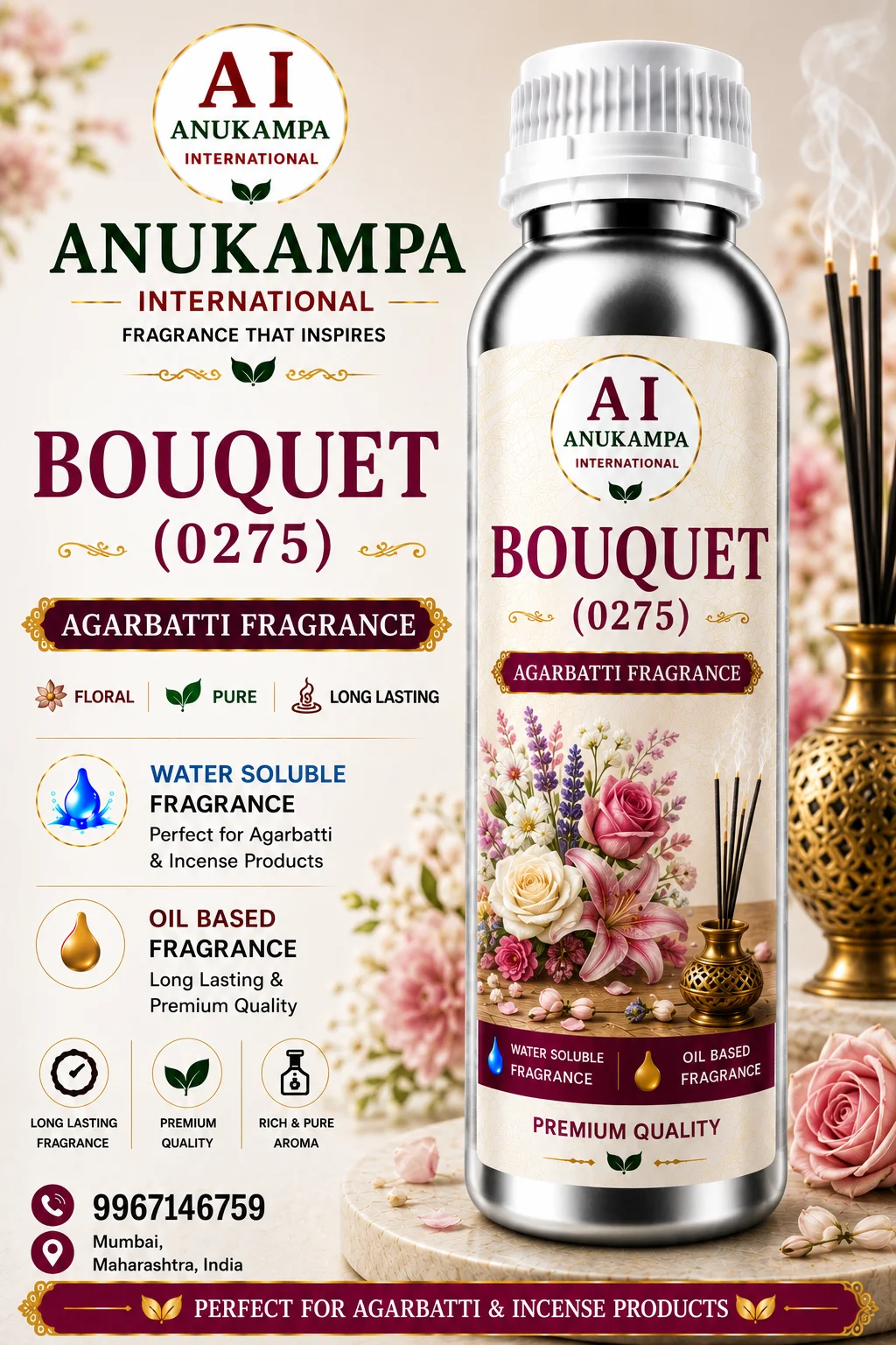 Bouquet 0275 — Incense & Agarbatti Fragrances fragrance oil
