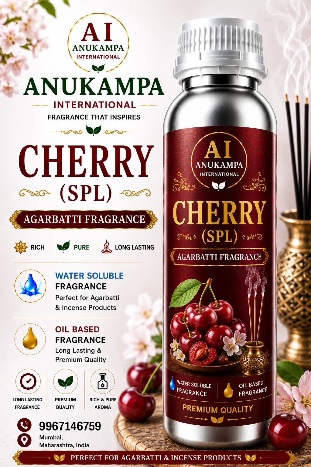 Cherry Spl — Incense & Agarbatti Fragrances fragrance oil