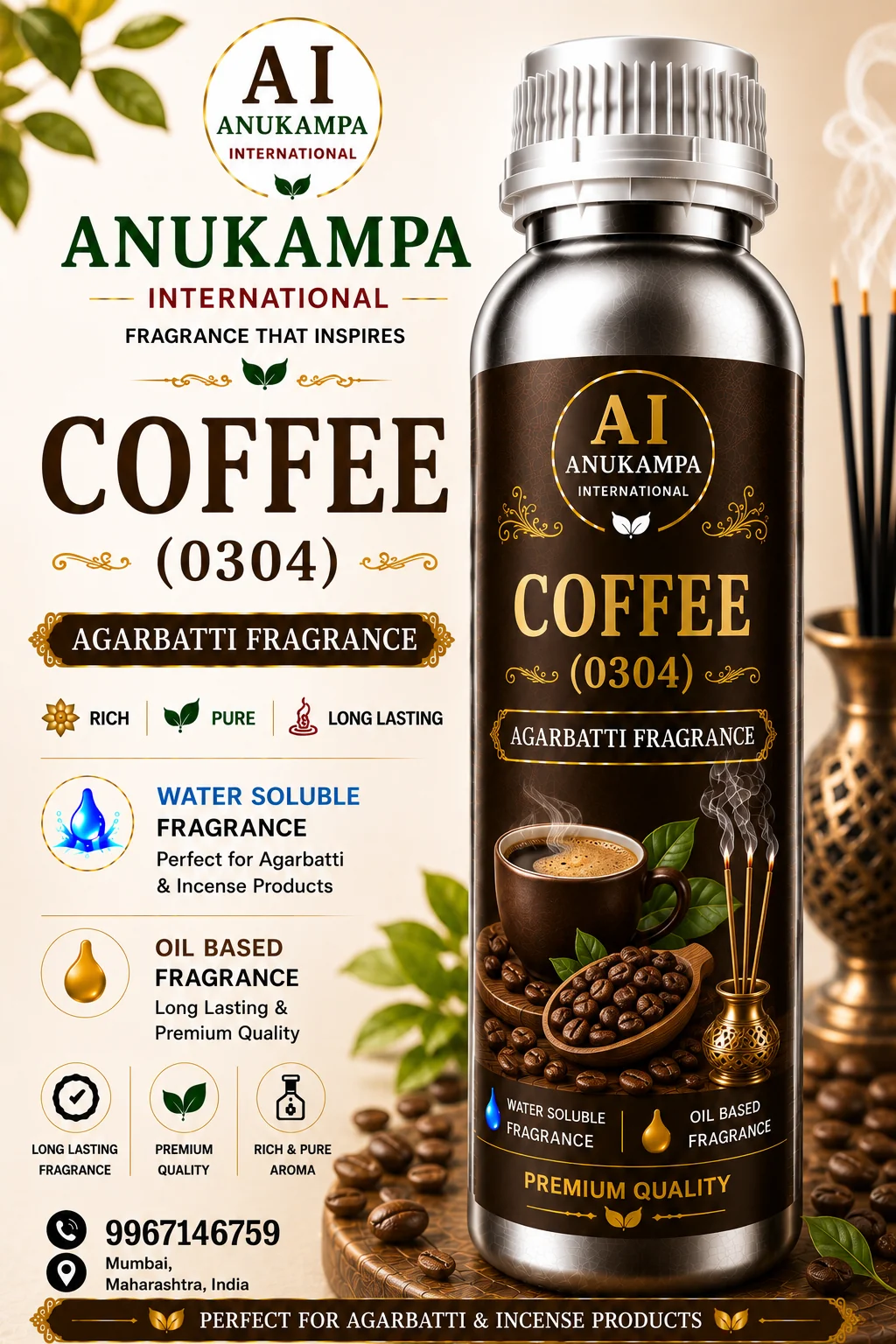 Coffee 0304 — Incense & Agarbatti Fragrances fragrance oil