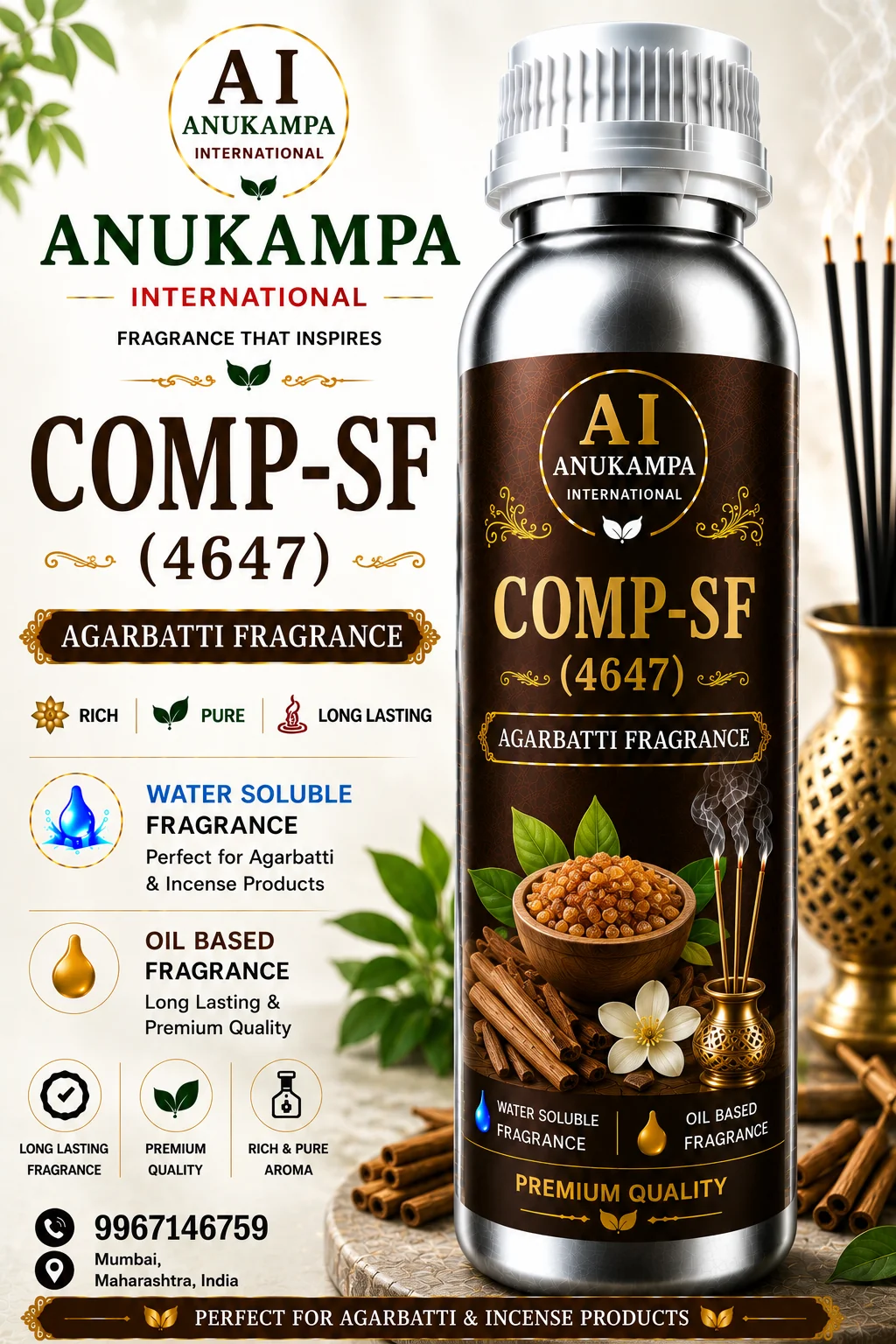 Comp Sf — Incense & Agarbatti Fragrances fragrance oil