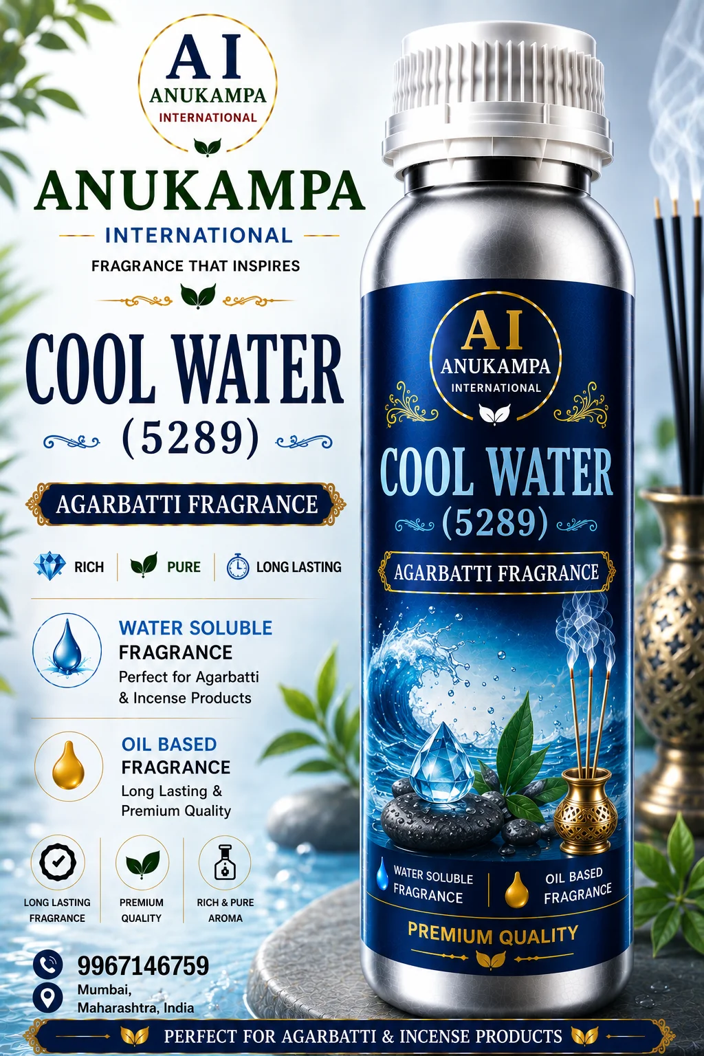 Cool Water 5289 — Incense & Agarbatti Fragrances fragrance oil