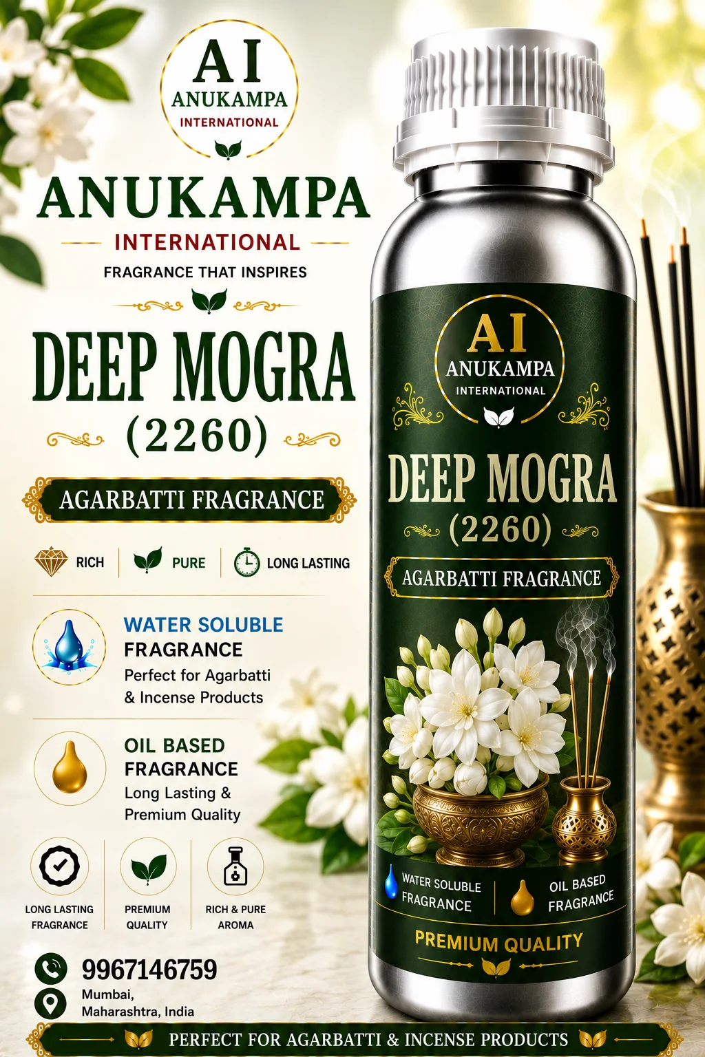 Deep Mogra 2260 — Incense & Agarbatti Fragrances fragrance oil