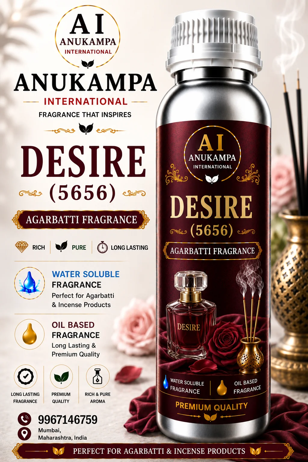 Desire 5656 — Incense & Agarbatti Fragrances fragrance oil