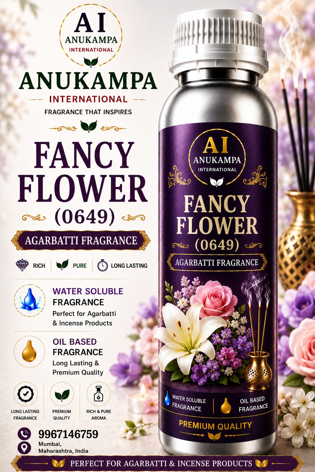 Fancy Flower — Incense & Agarbatti Fragrances fragrance oil