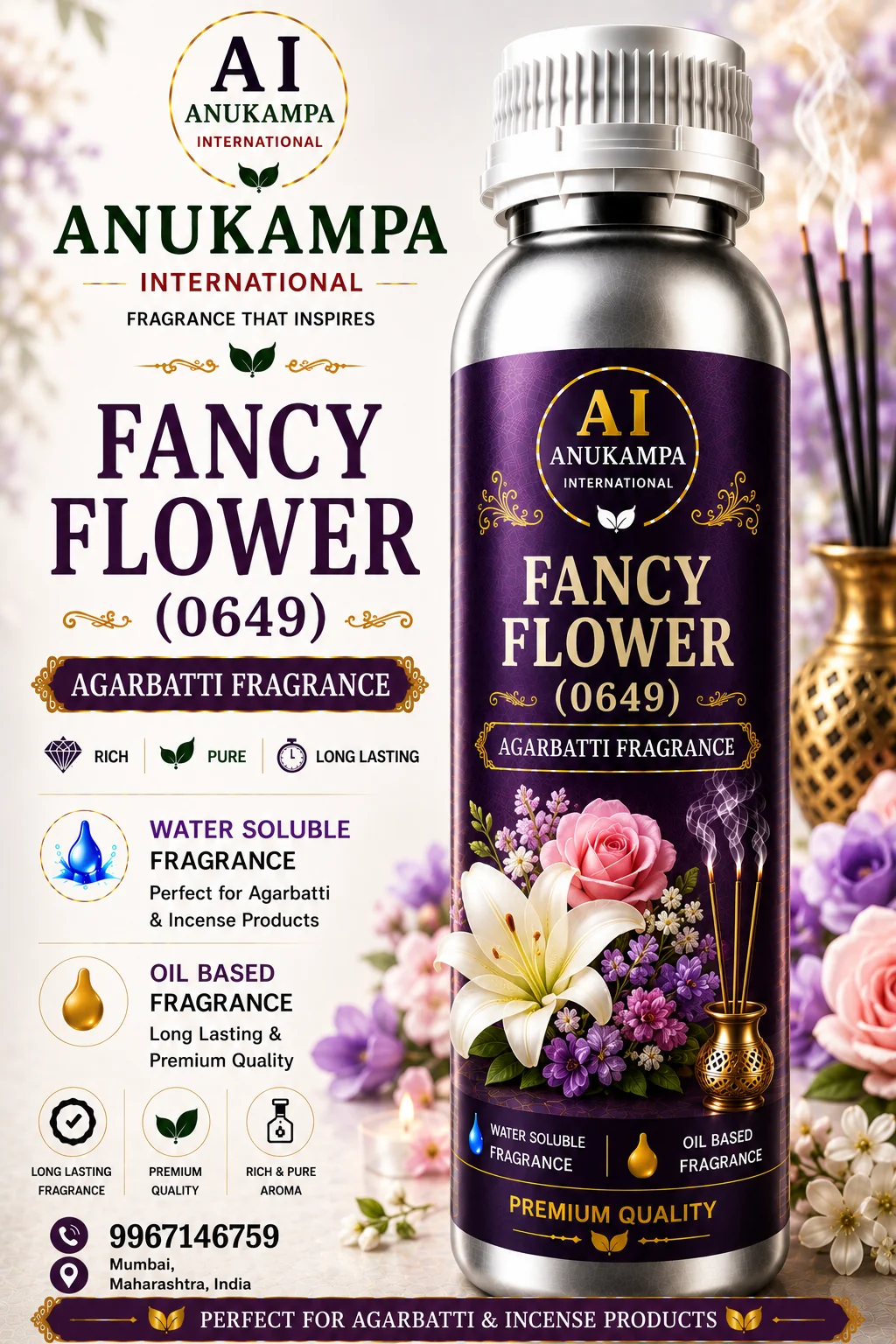 Fancy Flower — Incense & Agarbatti Fragrances fragrance oil