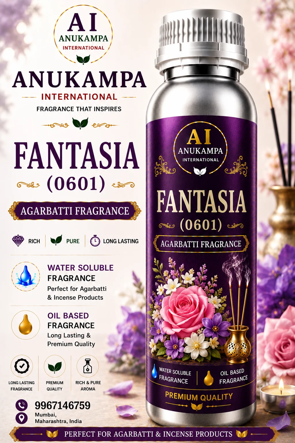 Fantasia — Incense & Agarbatti Fragrances fragrance oil