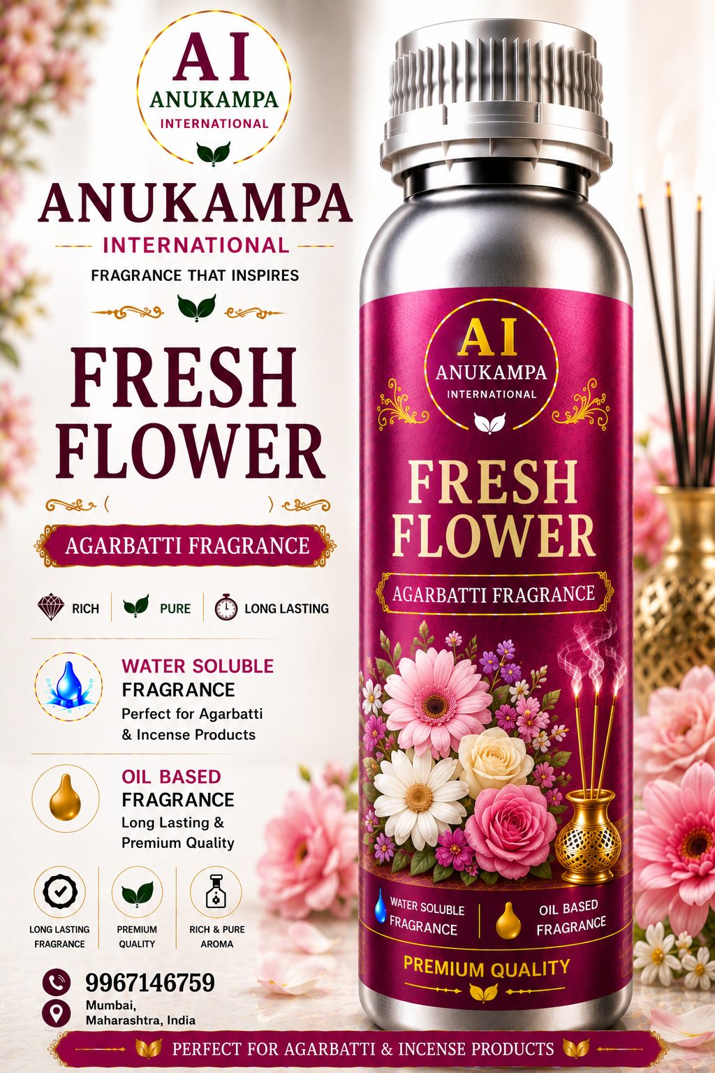 Fresh Flower — Incense & Agarbatti Fragrances fragrance oil