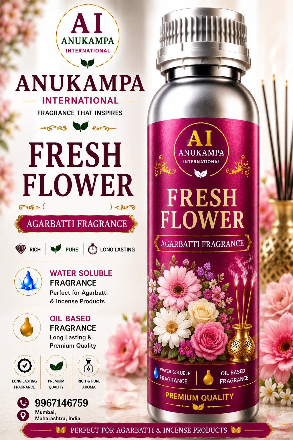 Fresh Flower — Incense & Agarbatti Fragrances fragrance oil