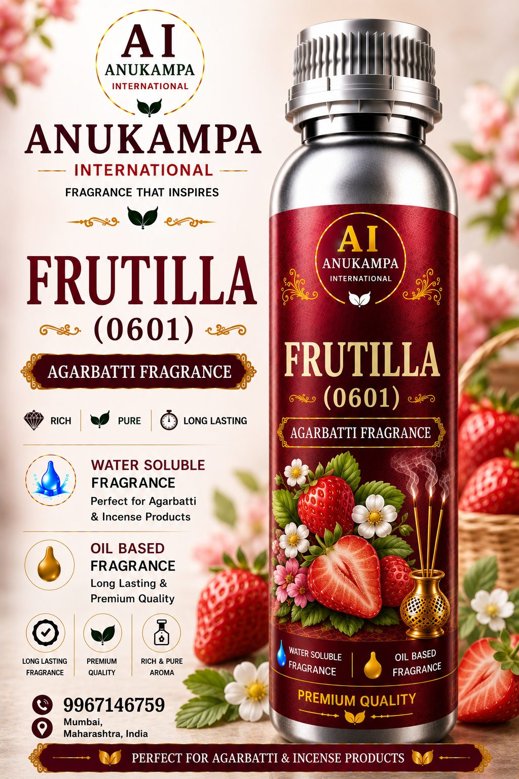 Frutilla 0601 — Incense & Agarbatti Fragrances fragrance oil