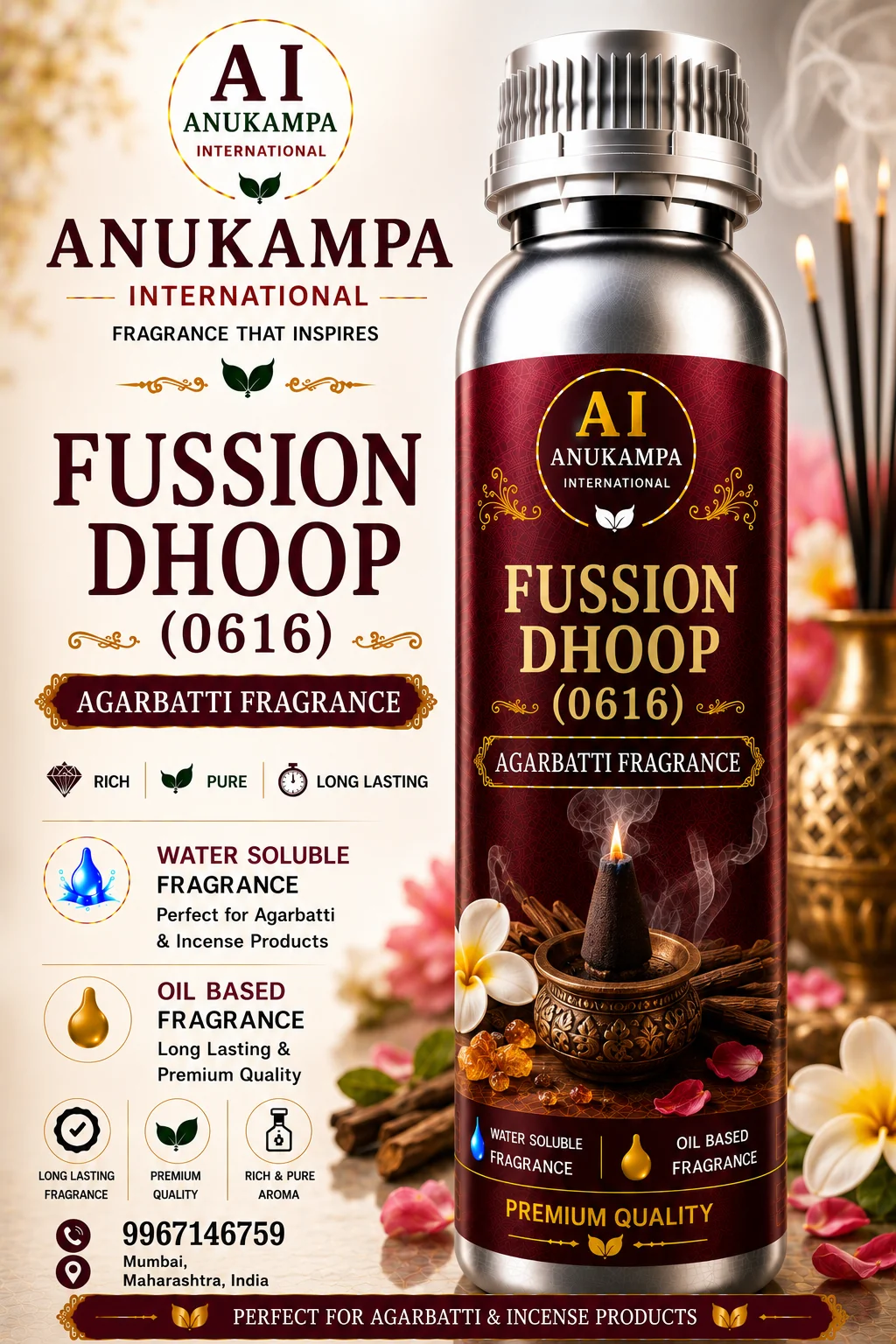 Fussion Dhoop 0616 — Incense & Agarbatti Fragrances fragrance oil