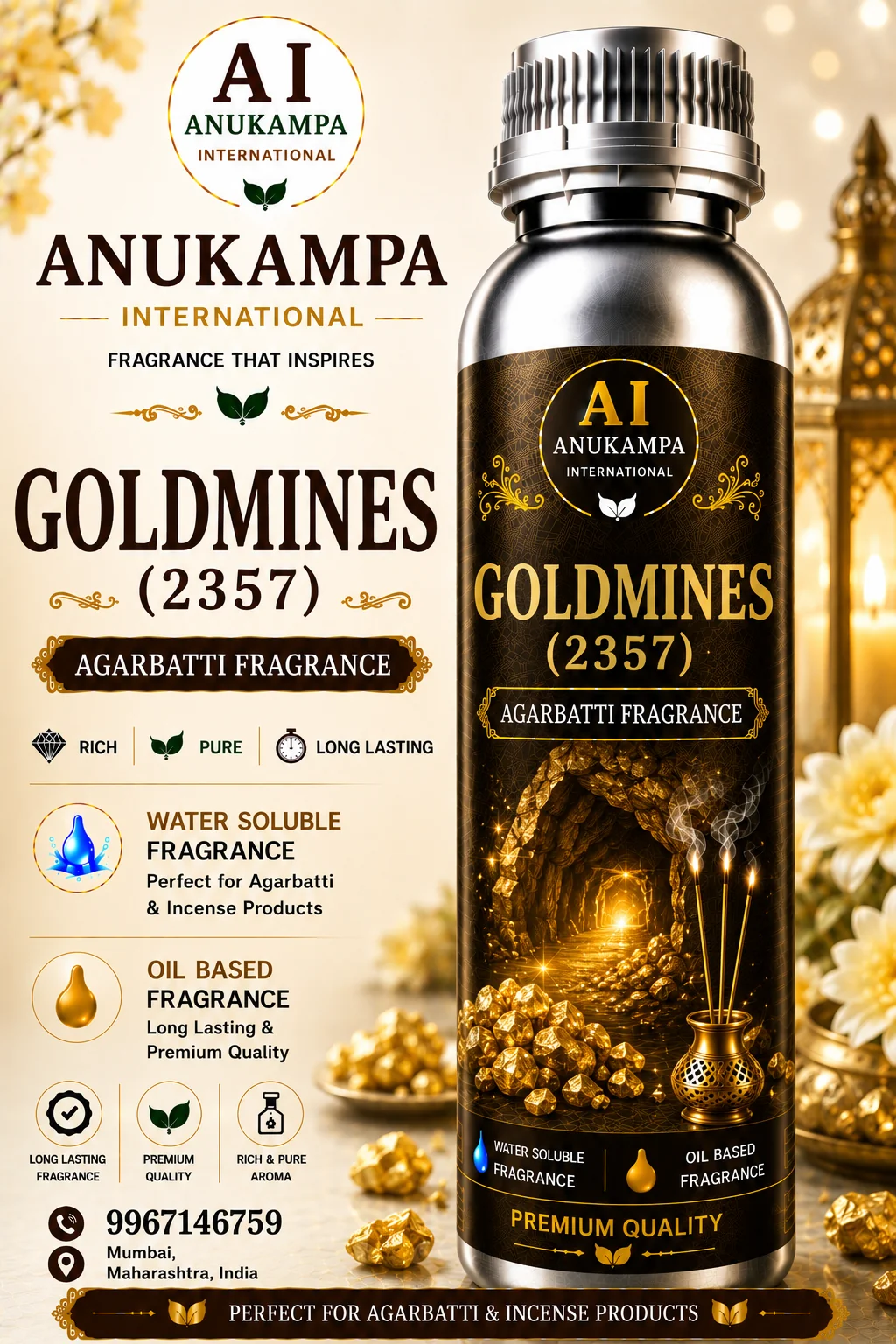 Goldmines 2357 — Incense & Agarbatti Fragrances fragrance oil