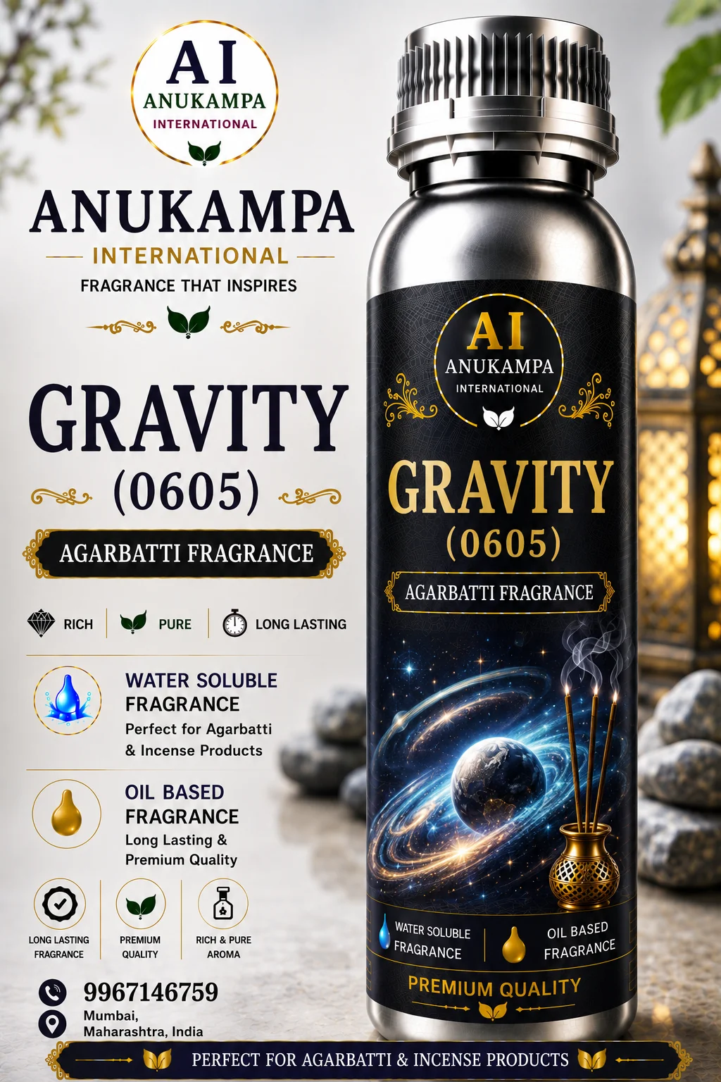 Gravity 0605 — Incense & Agarbatti Fragrances fragrance oil