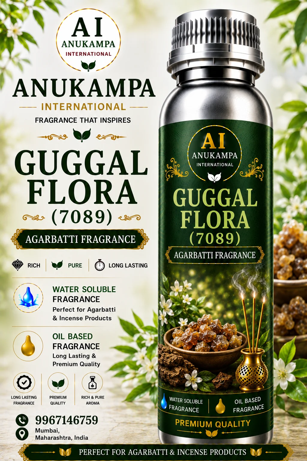 Guggal Flora 7089 — Incense & Agarbatti Fragrances fragrance oil