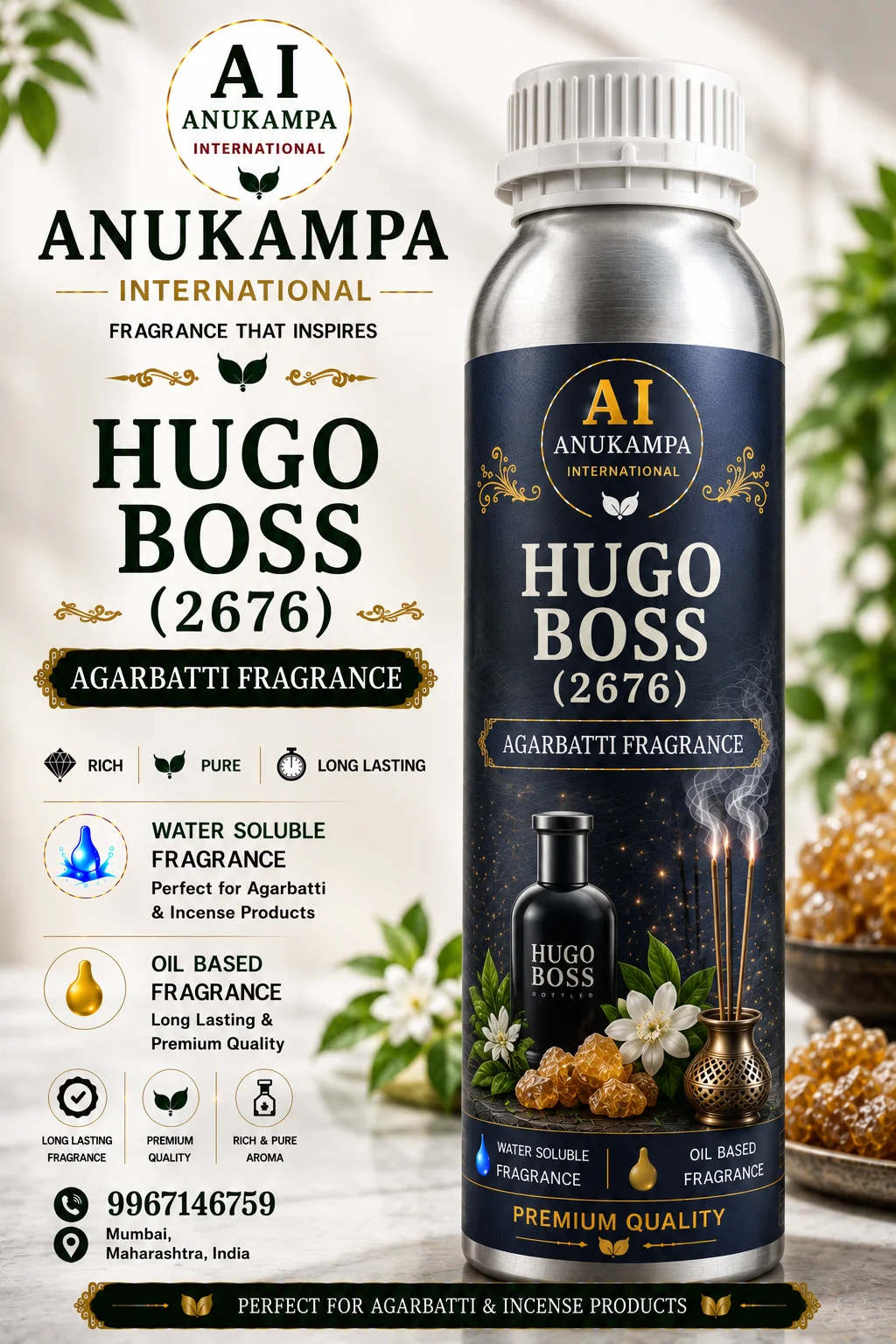 Hugo Boss 2676 — Incense & Agarbatti Fragrances fragrance oil
