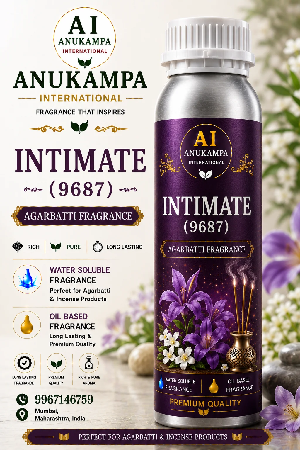 Intimate 9687 — Incense & Agarbatti Fragrances fragrance oil