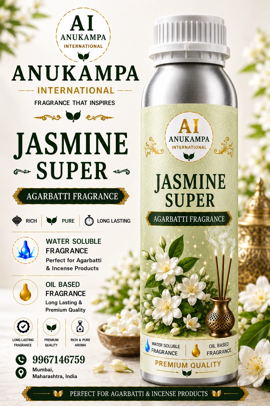 Jasmine Super — Incense & Agarbatti Fragrances fragrance oil
