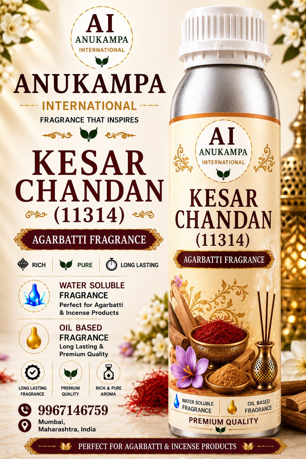 Kesar Chandan 11314 — Incense & Agarbatti Fragrances fragrance oil
