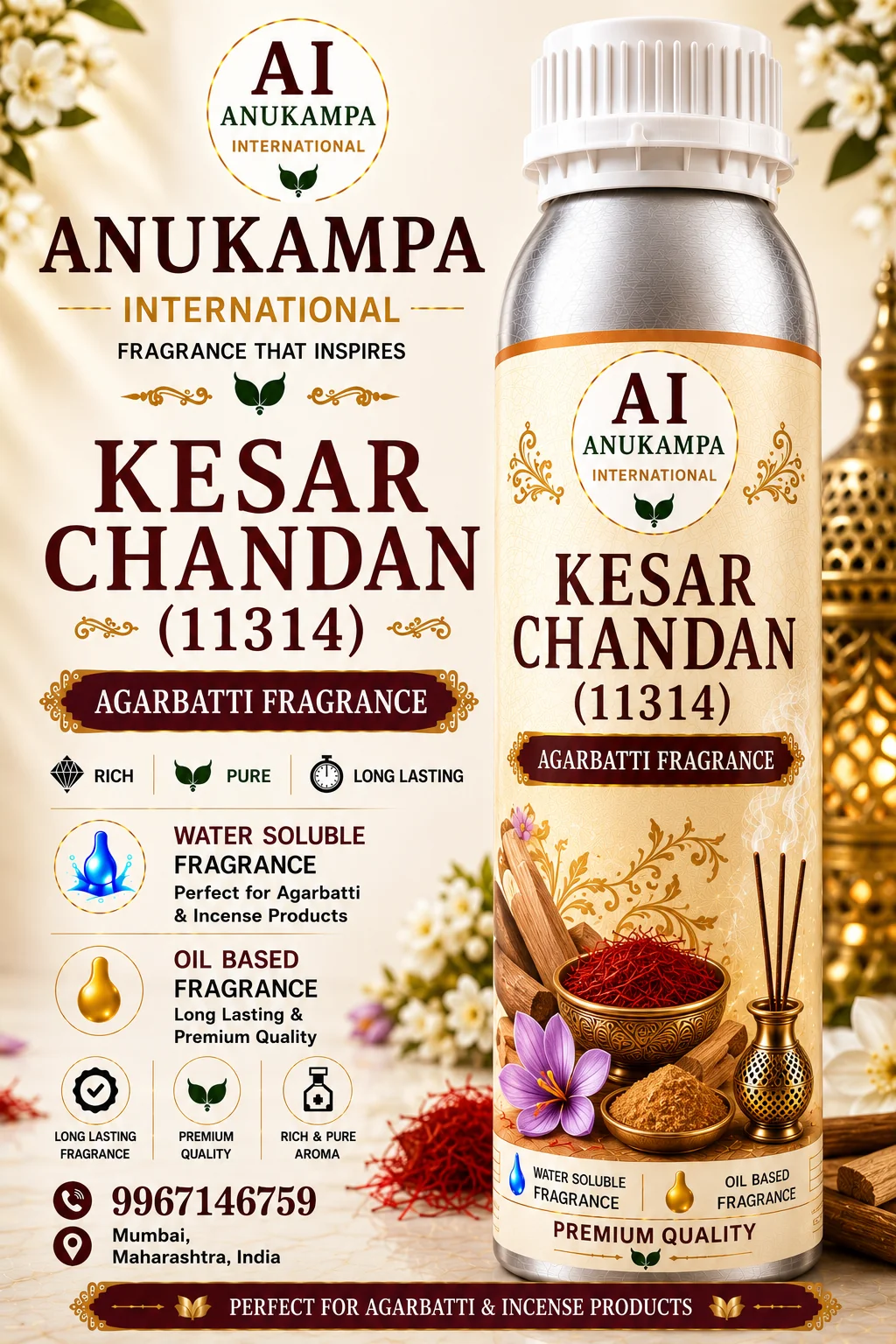 Kesar Chandan 11314 — Incense & Agarbatti Fragrances fragrance oil