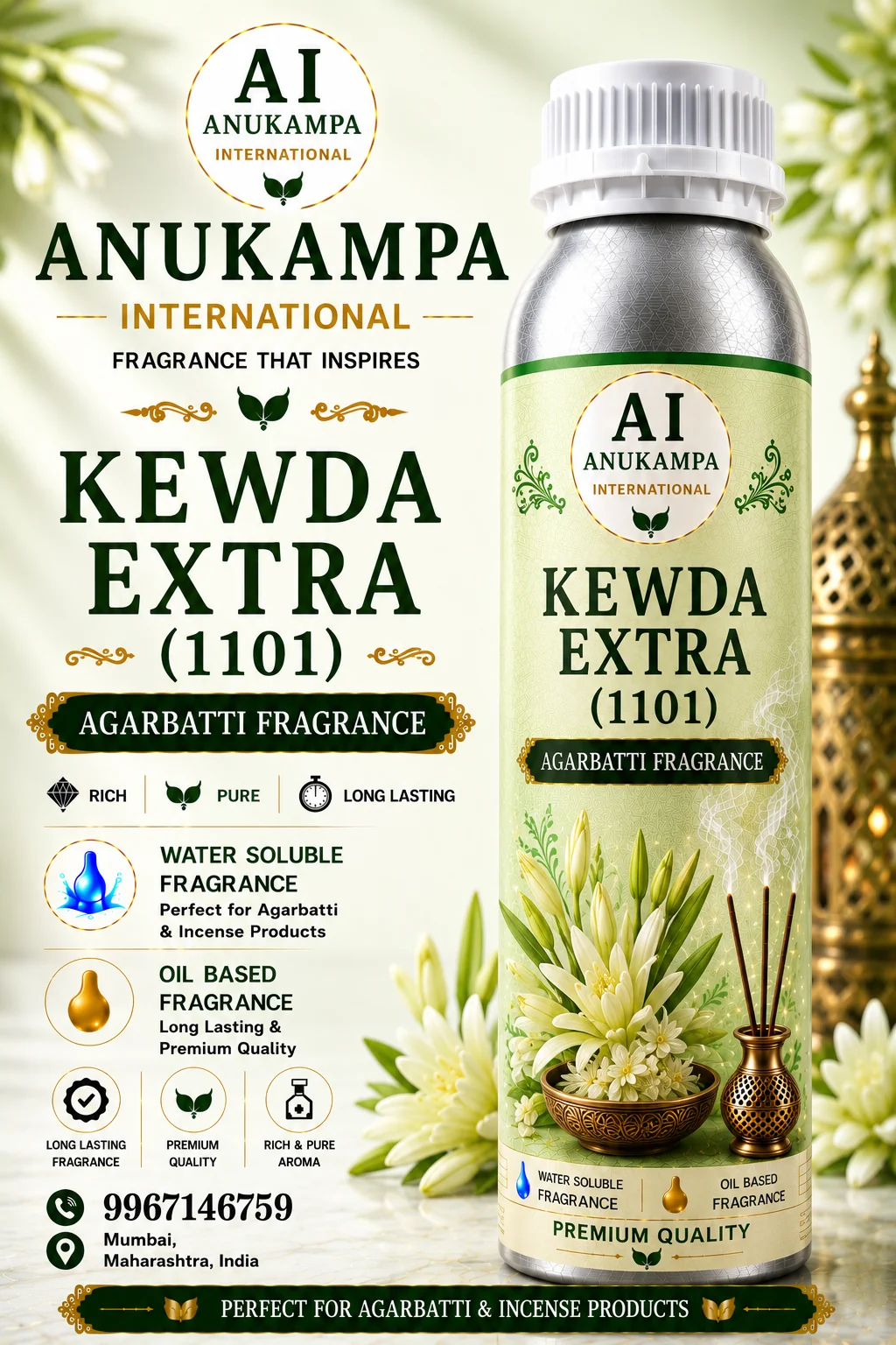 Kewda Extra — Incense & Agarbatti Fragrances fragrance oil